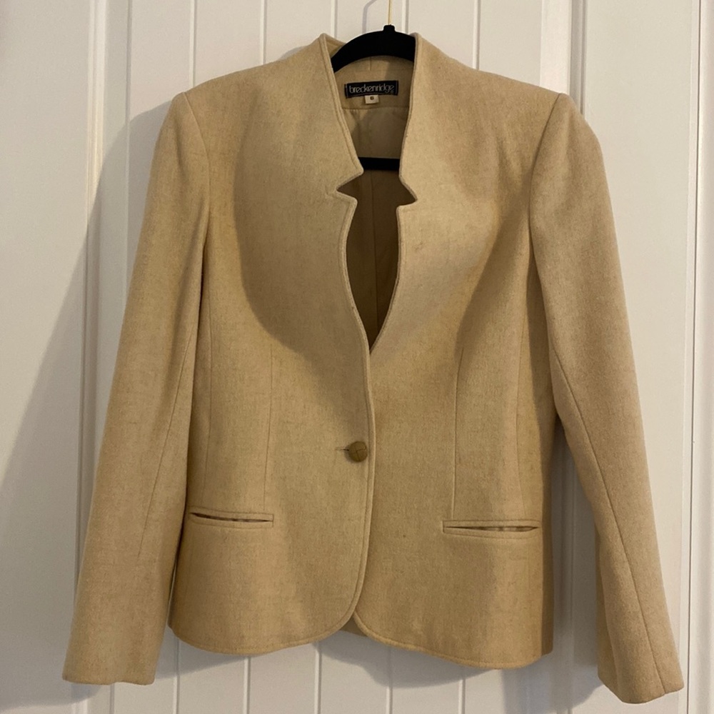 Vintage Breckenridge Beige/Cream Blazer Size 6